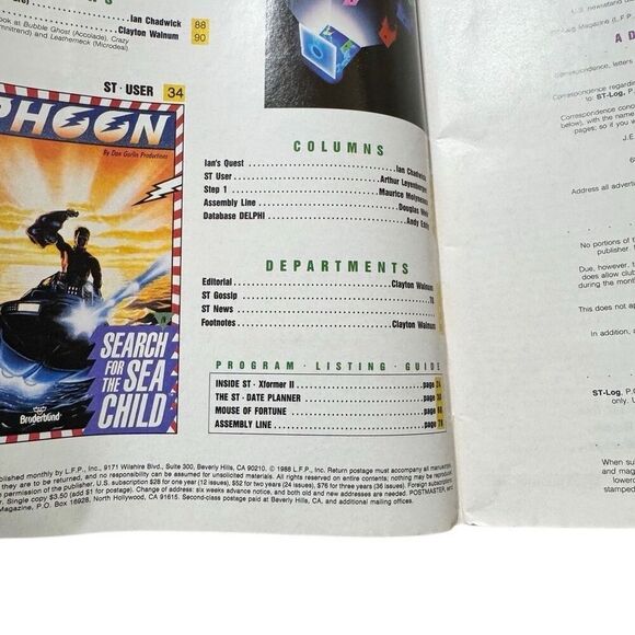 Atari ST Log Magazine Issue 26 Dungeon Master Player’s Guide, ST XFormer II 1988 - Picture 4 of 5